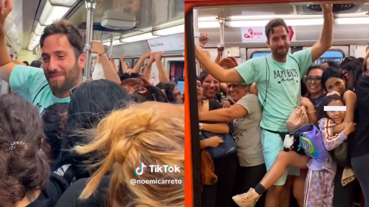 VIDEO: Mujeres acosan a turista extranjero en el Metro de la CDMX
