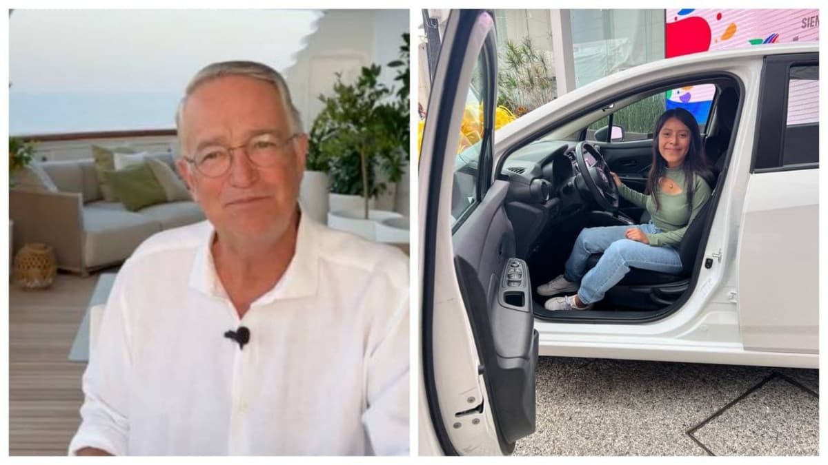Salinas Pliego regala auto a joven en 30 aniversario de TV Azteca: "disfruta los frutos de mi trabajo"