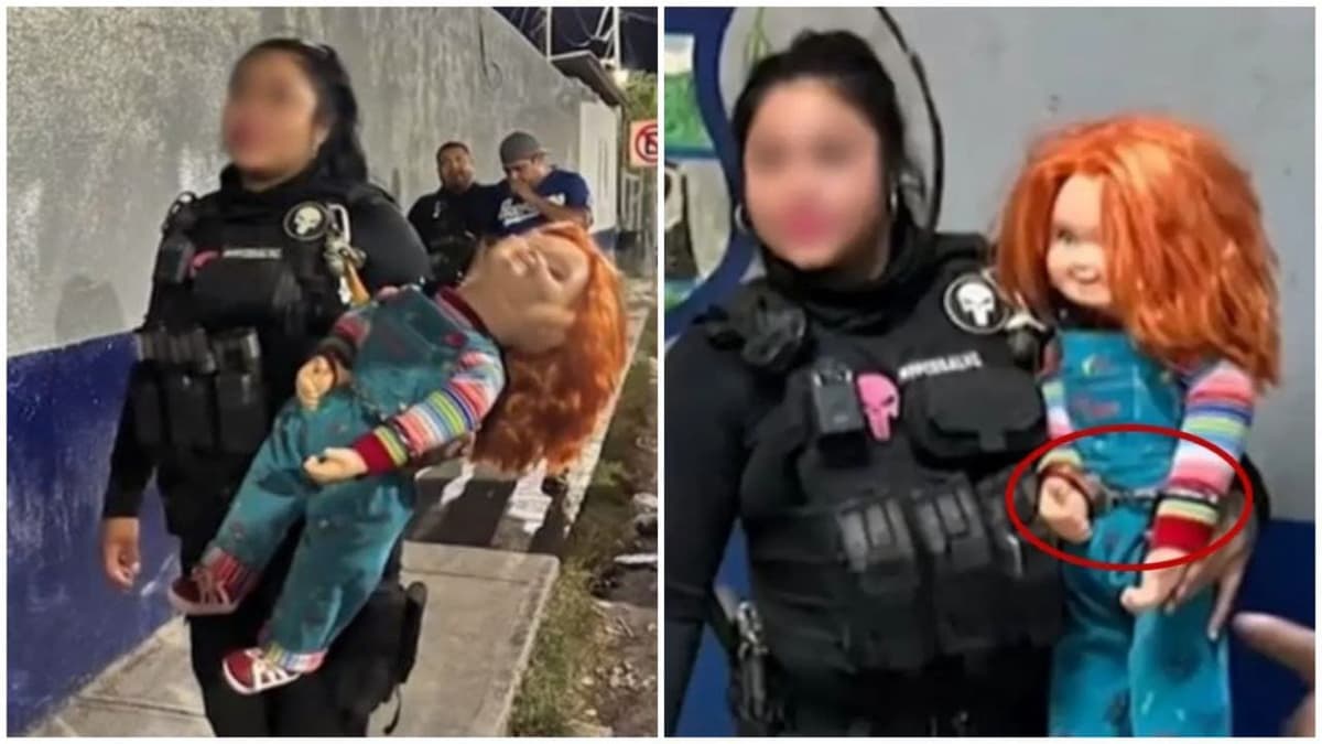 Arrestan a hombre y muñeco Chucky en Coahuila porque su dueño lo usaba para atemorizar