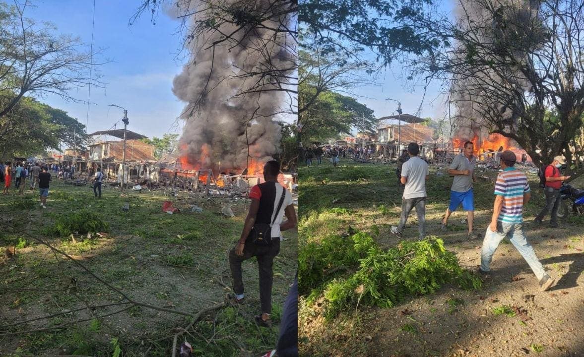 VIDEO: Ataque terrorista deja varios heridos en Colombia