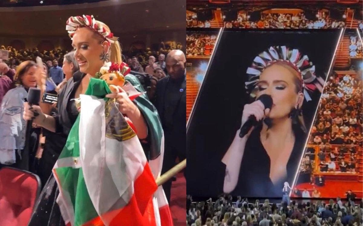 VIDEO: Adele celebra la Independencia de México durante concierto en Las Vegas