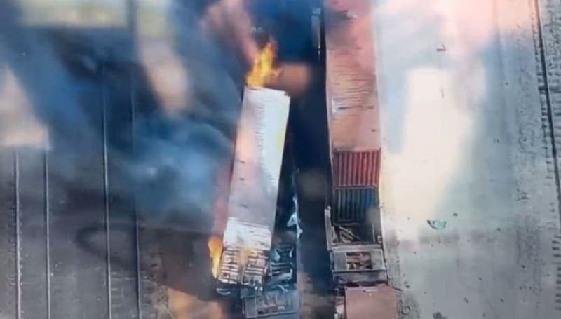 Explota un tren que llevaba ácido perclórico en Nebraska