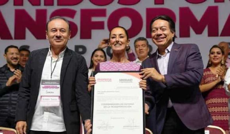 Morena Entrega a Sheinbaum Constancia como Coordinadora de Defensa de la 4T