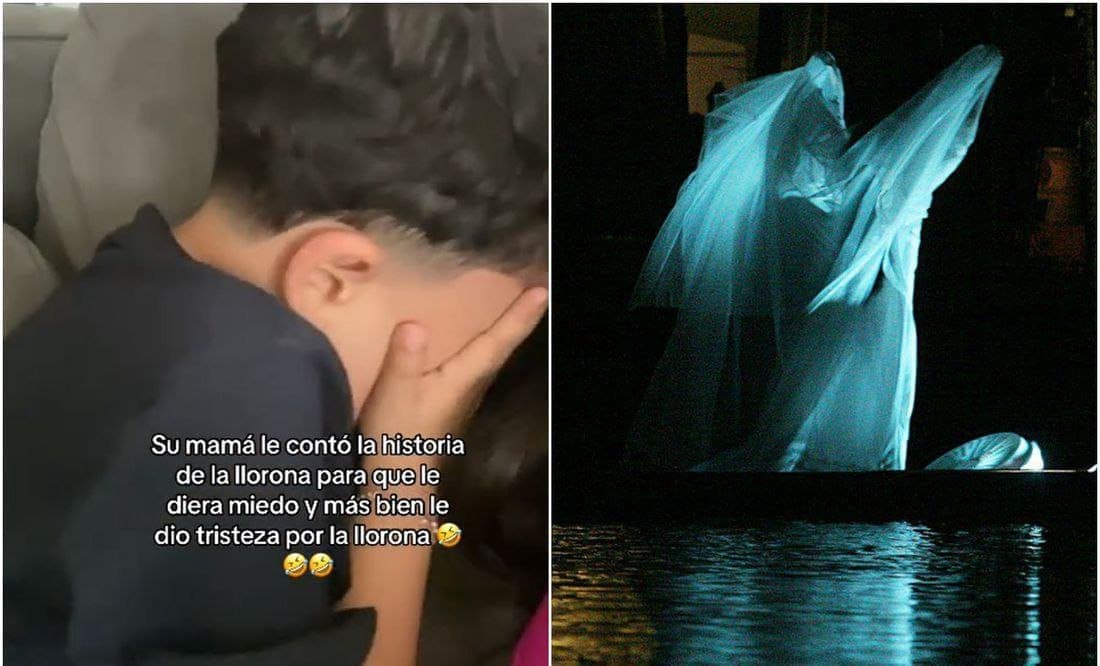 Video: Niño rompe en llanto al escuchar la historia de “La llorona”; no por miedo, sino por tristeza