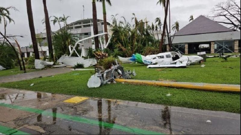 Fotos revelan cómo quedó el Aeropuerto Internacional de Acapulco tras paso de "Otis"