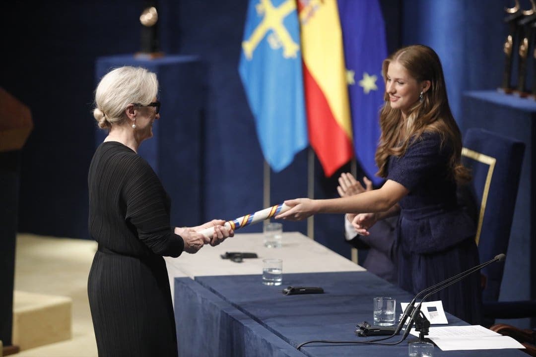 Meryl Streep recibe el Premio Princesa de Asturias de manos de la princesa Leonor