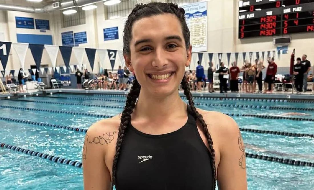 Nadadora trans impone récord en competencia colegial le llovieron miles de críticas