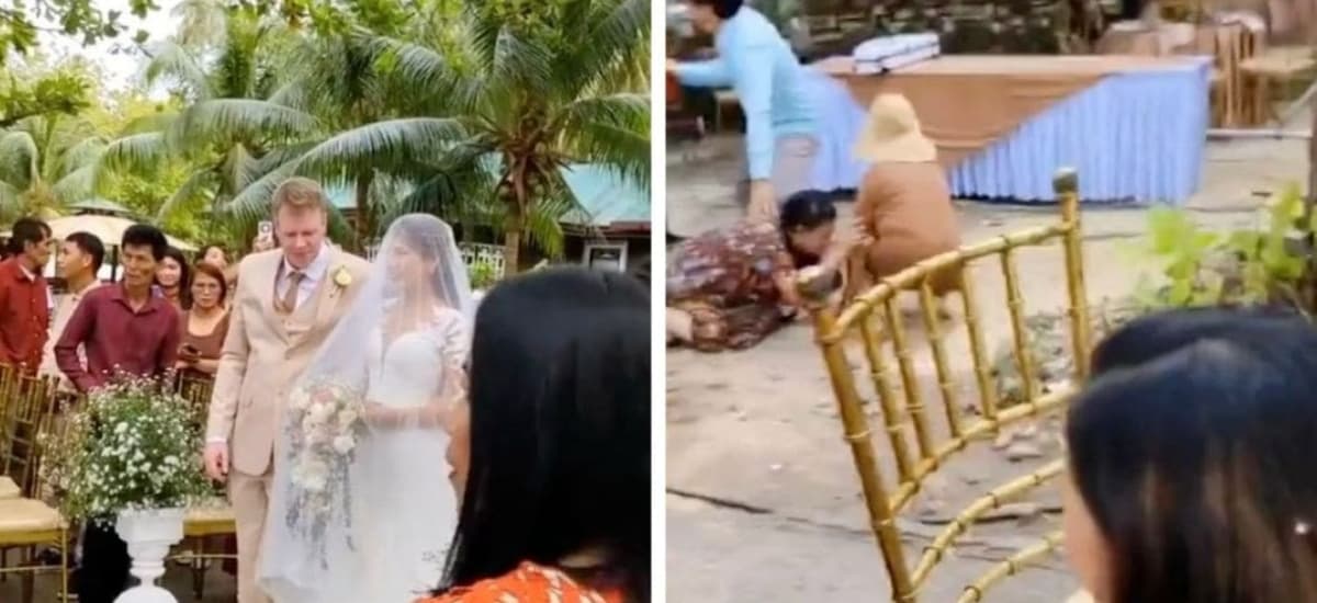 VIDEO: Terremoto de 6.7 interrumpe una boda en Filipinas y desata el caos