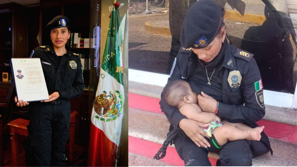 Policía de CDMX que amamantó a bebé en Acapulco es ascendida por su acto de humanismo