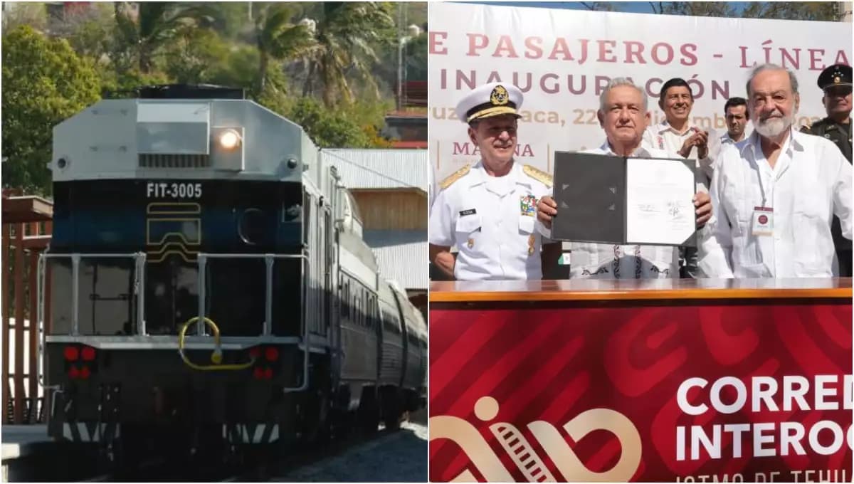 Video: AMLO inauguró el primer tramo del Tren Interoceánico
