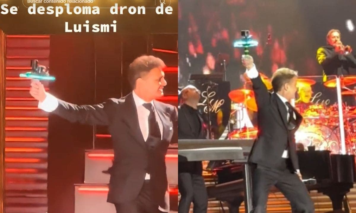 VIDEO: Luis Miguel sufre accidente con dron durante concierto en Puebla