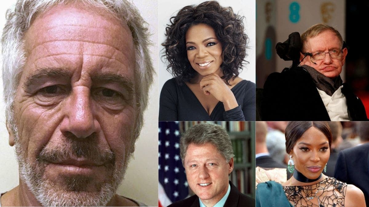 Revelan lista de clientes de Jeffrey Epstein: Oprah Winfrey, Bill Clinton y Stephen Hawking entre los famosos señalados