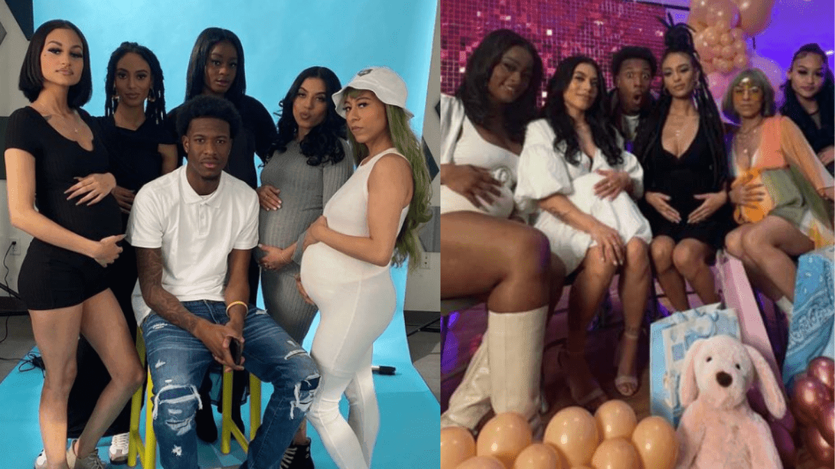 Hombre embarazó a cinco mujeres al mismo tiempo y celebró un solo baby shower con todas