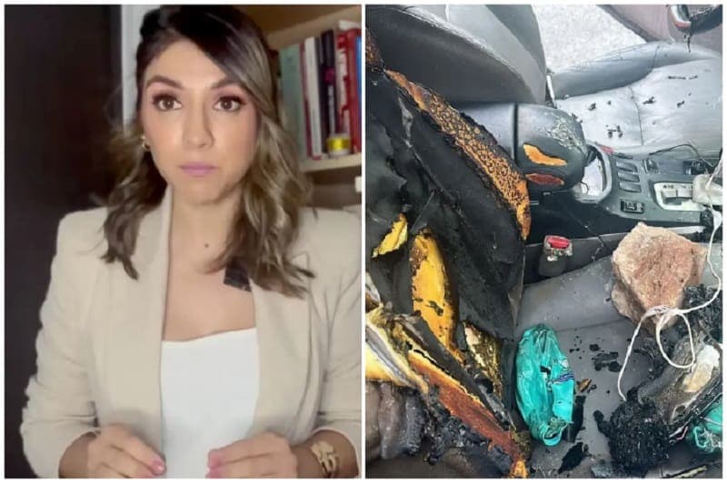 Incendian el carro de una periodista que denunció a la alcaldesa de Tijuana