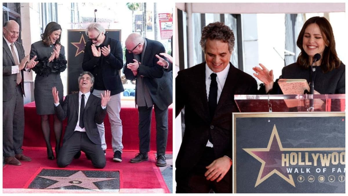 Mark Ruffalo recibió su estrella en el Paseo de la Fama de Hollywood