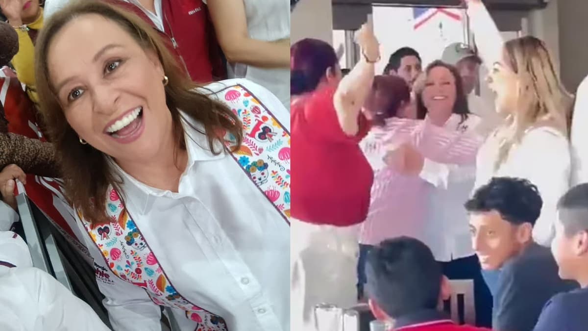 Con tremendos abucheos y gritos de "Fuera", la zacatecana Rocío Nahle inicia su campaña para la gubernatura de Veracruz