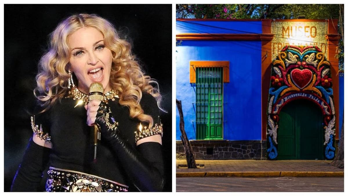 Madonna ya está en México y el primer lugar que visitó fue la Casa Azul de Frida Kahlo