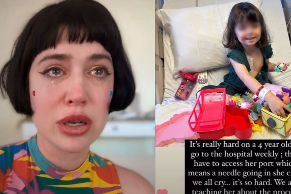 Influencer notó que el ojo de su hija de 4 años "se movía raro" y le diagnostican un tumor cerebral