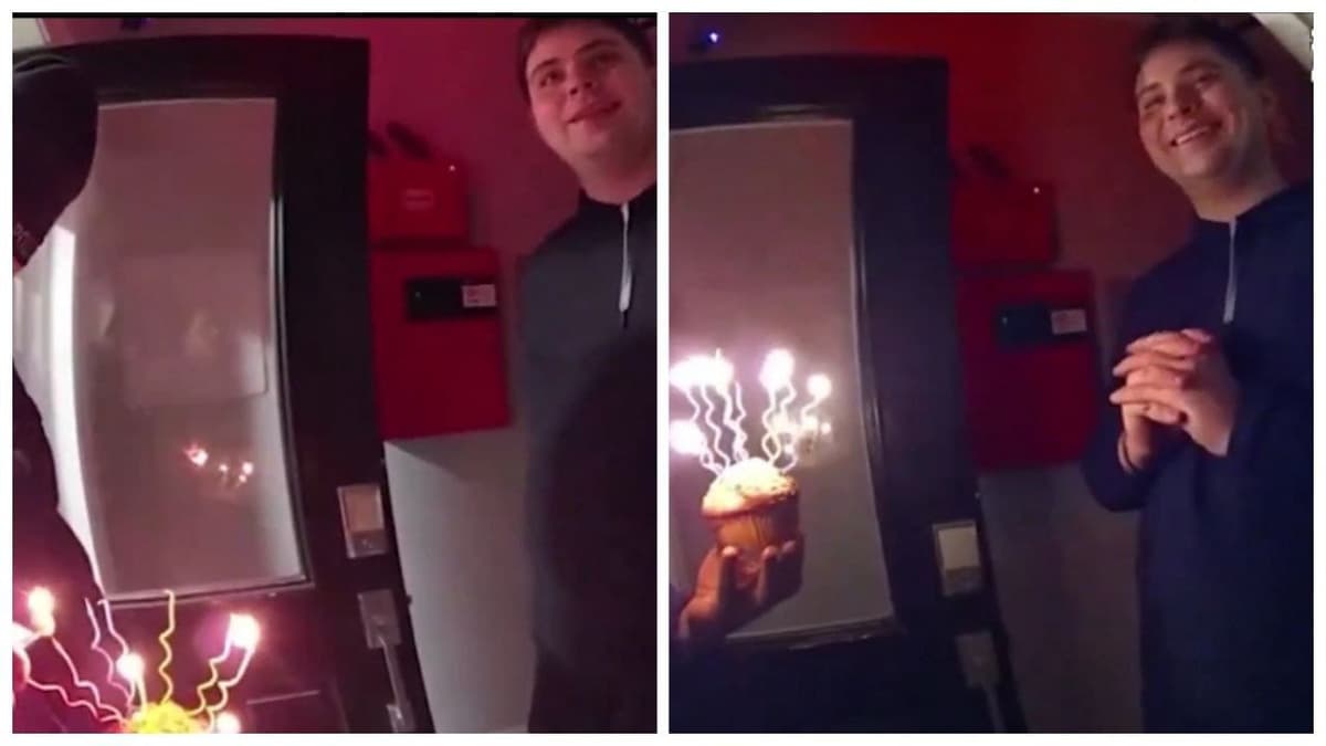Video: Policías cantan "Happy Birthday" a un hombre que llamó al 911 porque nadie lo felicitó