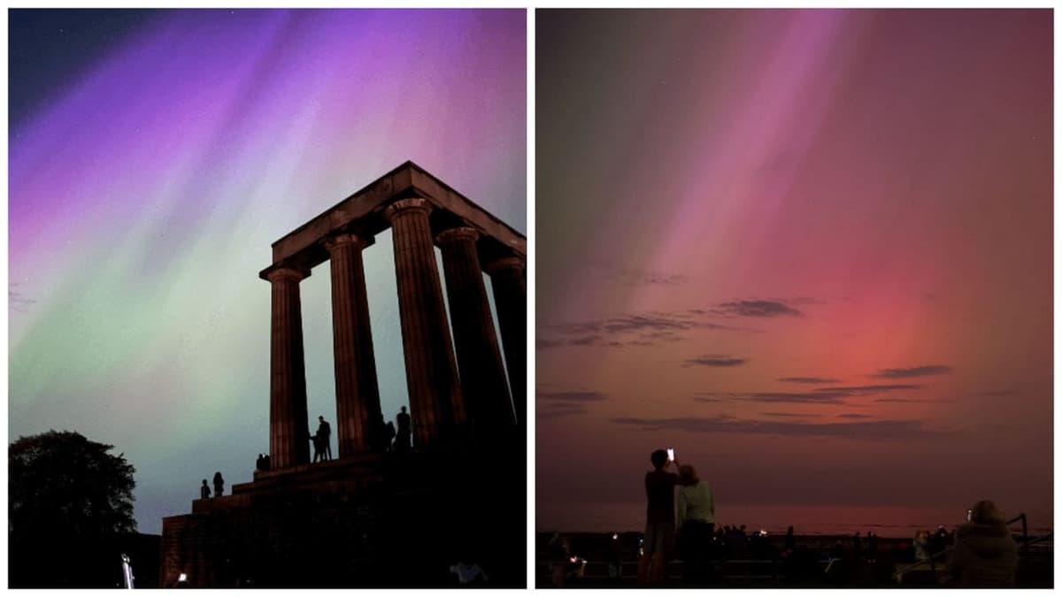 Impresionantes auroras boreales iluminan los cielos, consecuencia de la tormenta solar