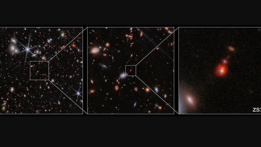 Telescopio James Webb detecta fusión de agujeros negros en universo distante