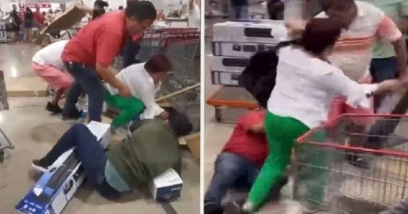 Video: Clientes de Costco en Celaya llegan a los golpes por llevarse los últimos ventiladores