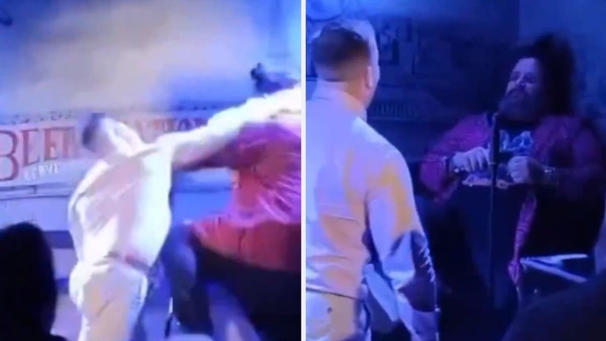 VIDEO: Padre golpea a comediante en pleno show por hacer "chistes" sobre la sexualidad de su bebé