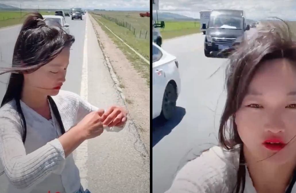 VIDEO: Atropellan a influencer mientras realizaba una transmisión en vivo en plena carretera