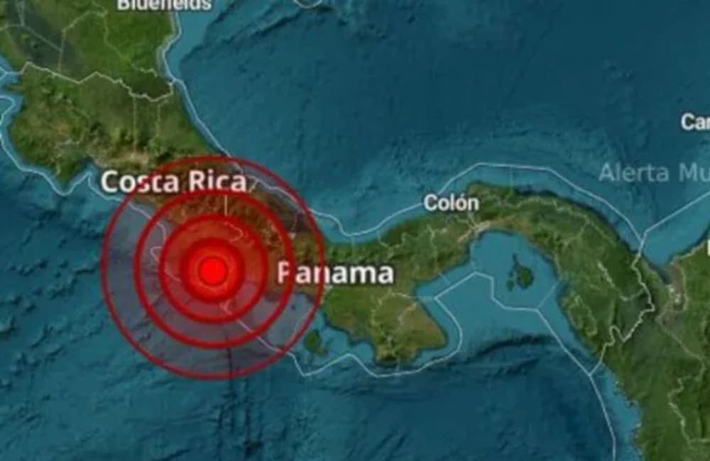 Video: Fuerte sismo de magnitud 5.9 sacude la frontera entre Panamá y Costa Rica