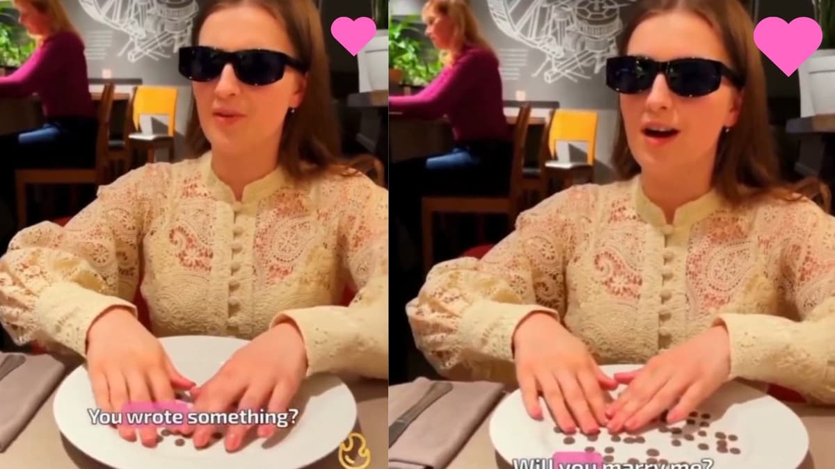 Video: Hombre sorprende a su novia ciega con propuesta de matrimonio en braille