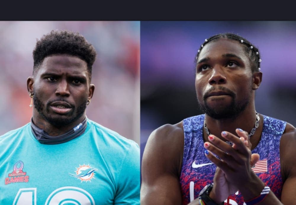 Estrella de la NFL asegura que vencería a Noah Lyles, campeón de los 100m en París 2024
