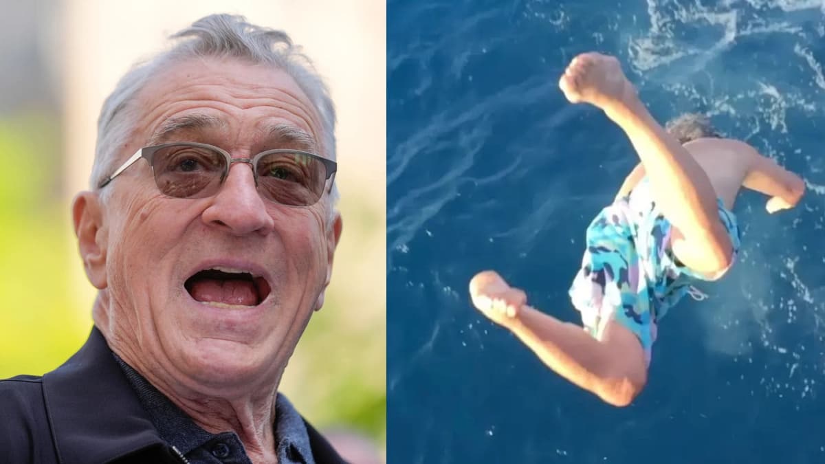 Robert De Niro celebra su cumpleaños 81 lanzándose al mar desde un yate