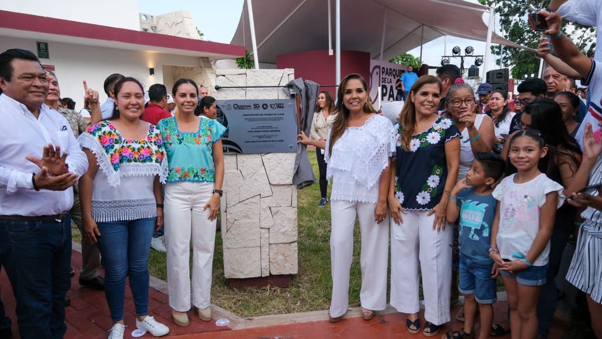 Mara Lezama fortalece la Construcción de la Paz y con el Primer Parque Cultural Urbano de la Paz en Cancún