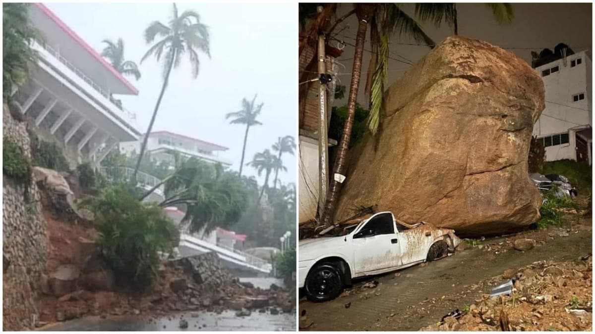 Impactantes imágenes: El huracán John deja destrucción a su paso en Acapulco