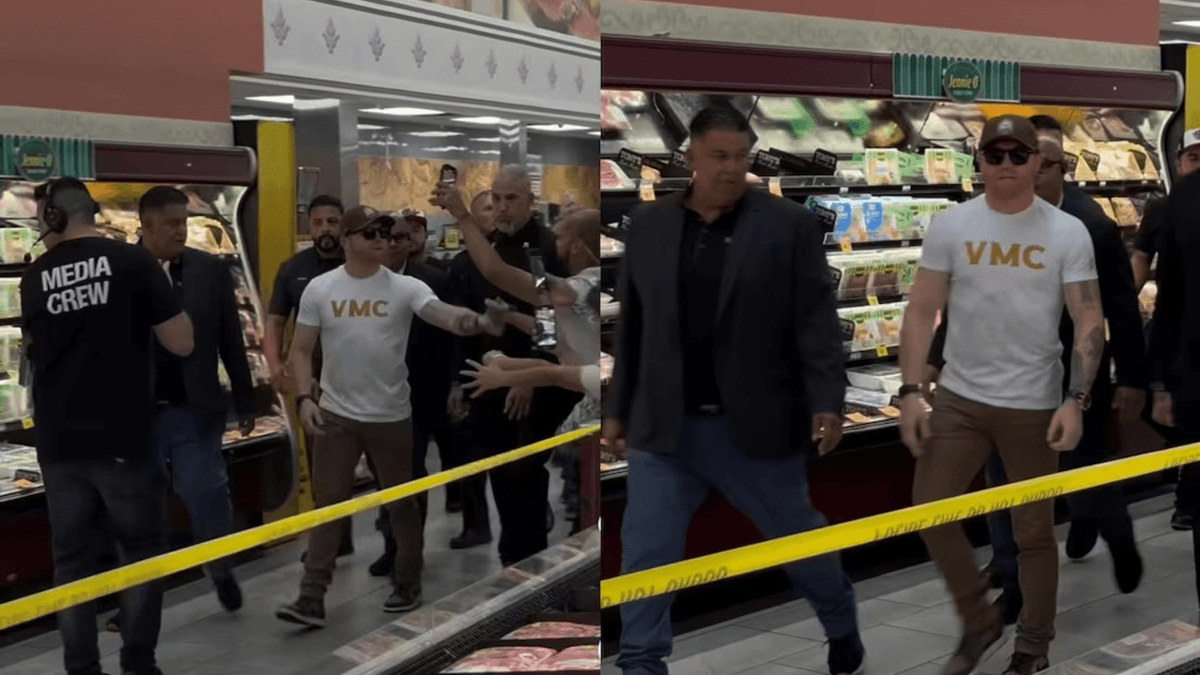 Video: Canelo Álvarez sorprende a sus fans apareciendo en un supermercado
