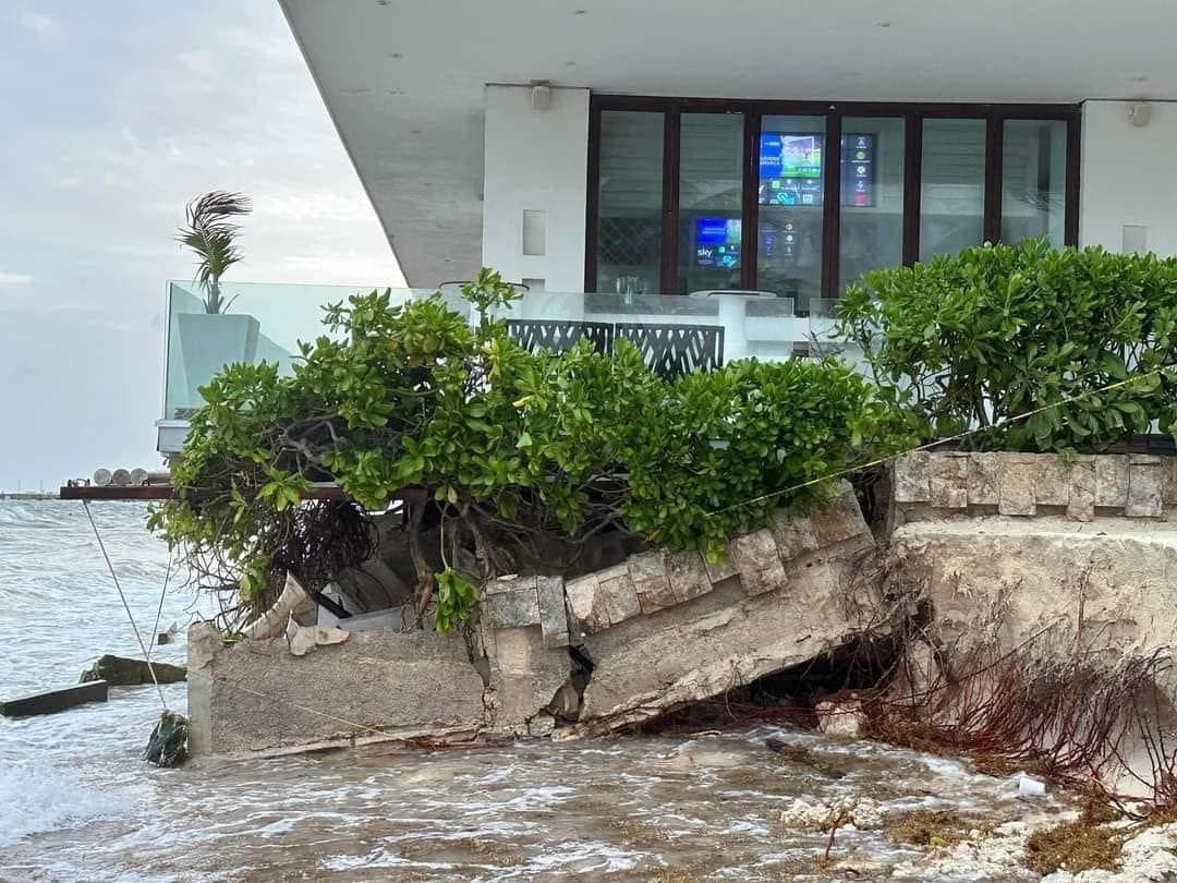 Mamitas Beach pierde su playa tras el paso del huracán Milton; justo donde el club será reemplazado por un lujoso condominio
