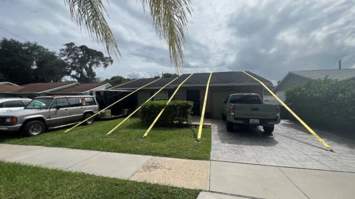 Hombre se vuelve viral por amarrar su casa al suelo para que no se la llevara Milton