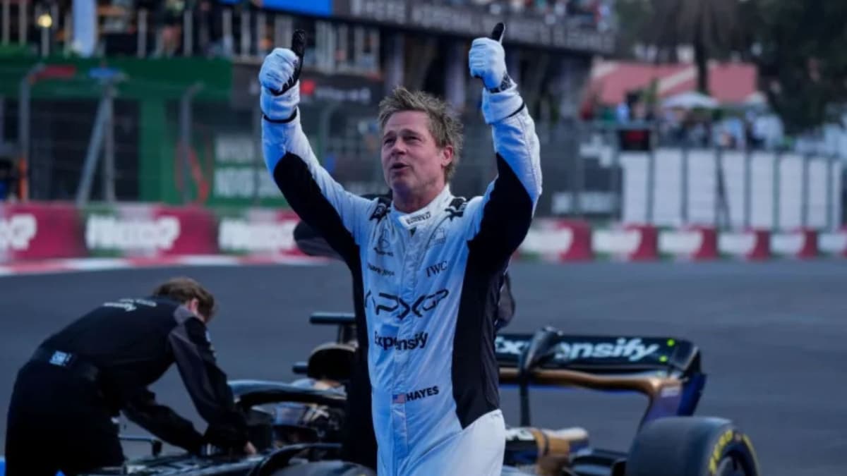 Brad Pitt aprovecha el GP de México para grabar escenas de su próxima película