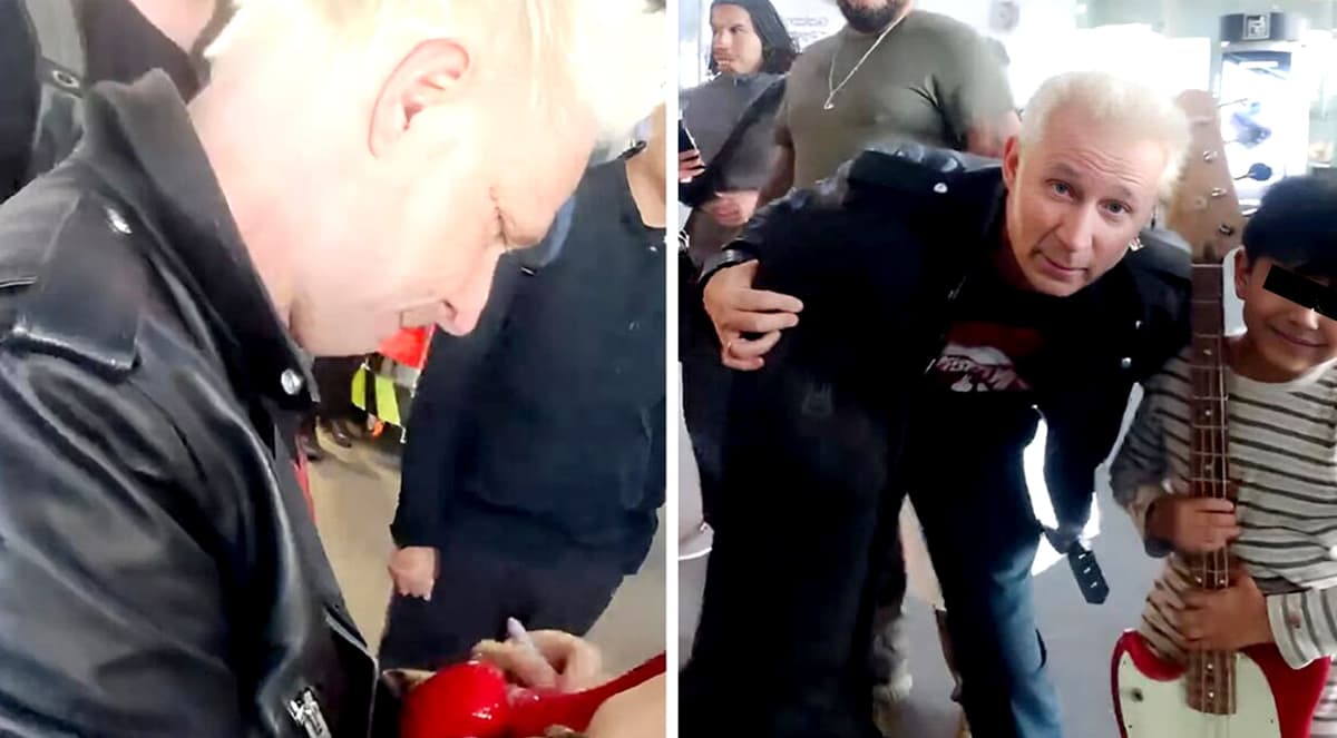 Video: Bajista de Green Day sorprende a niño mexicano con un significativo regalo