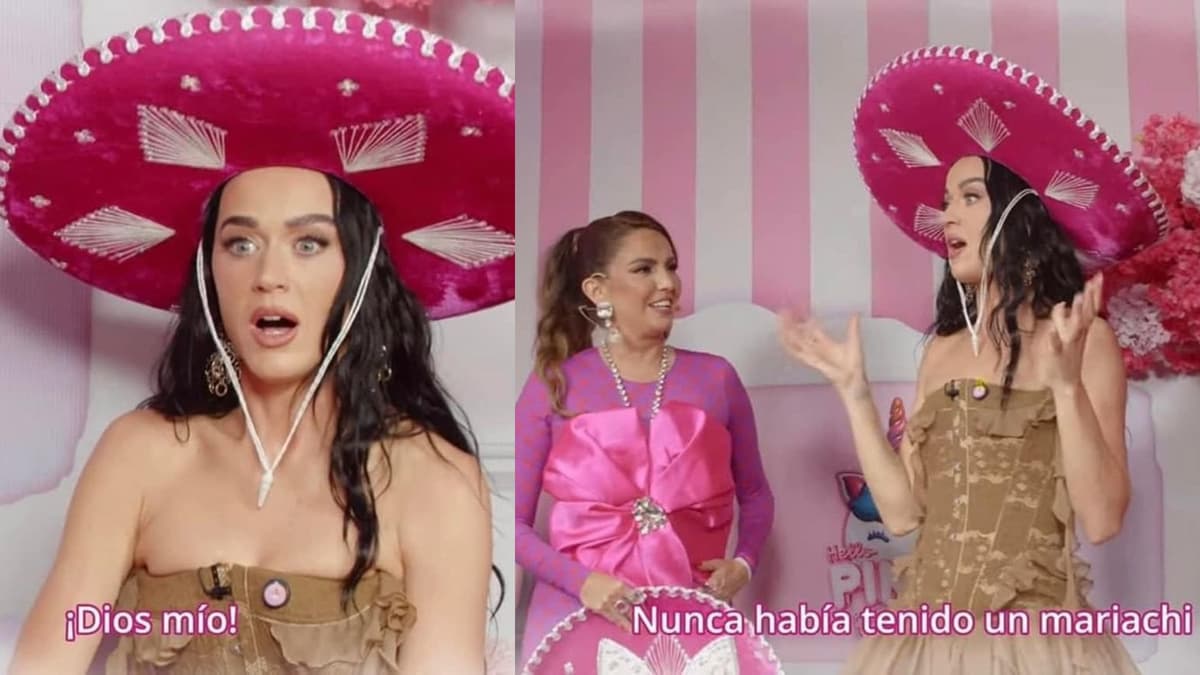 Katy Perry es sorprendida en programa "Pinky Promise" con mariachi e interpretando uno de sus éxitos