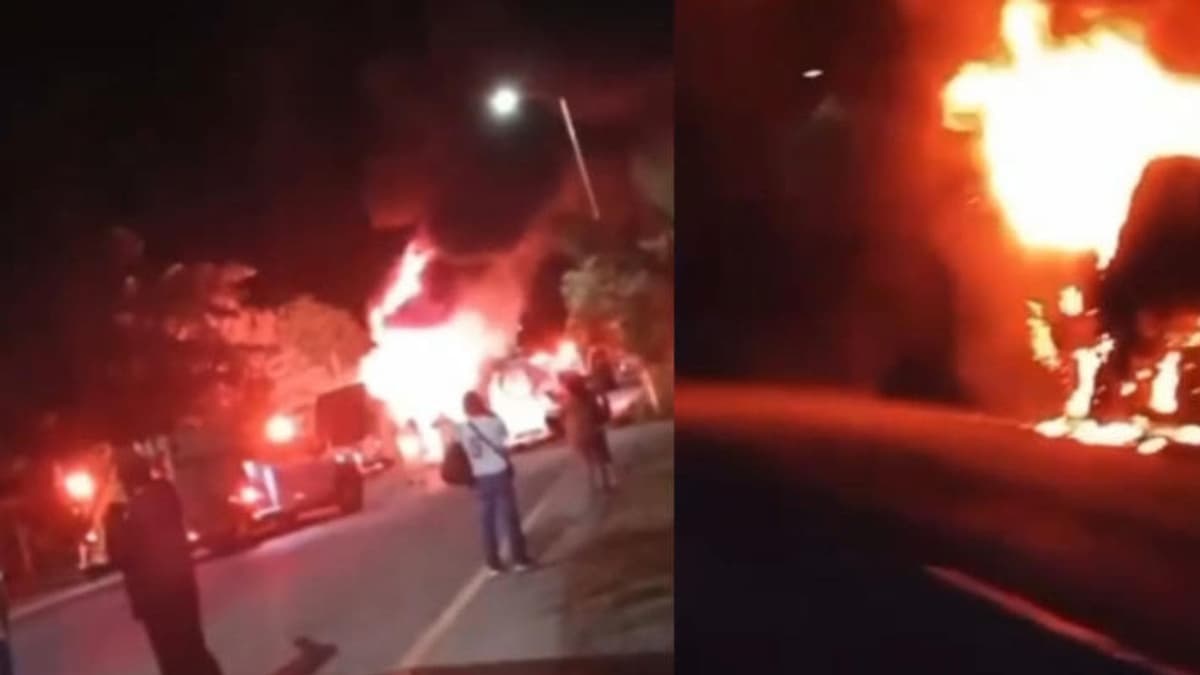 Se incendian dos autobuses en distintas partes de Veracruz
