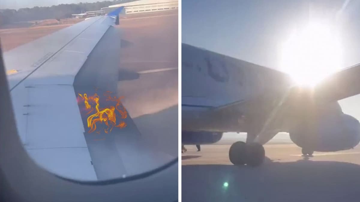 Video: Ala de un avión arde en llamas durante vuelo de Houston a Nueva York