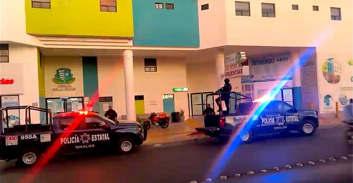 Intentan rematar de siete balazos a paciente, pero ‘la libra’ en hospital de Sinaloa