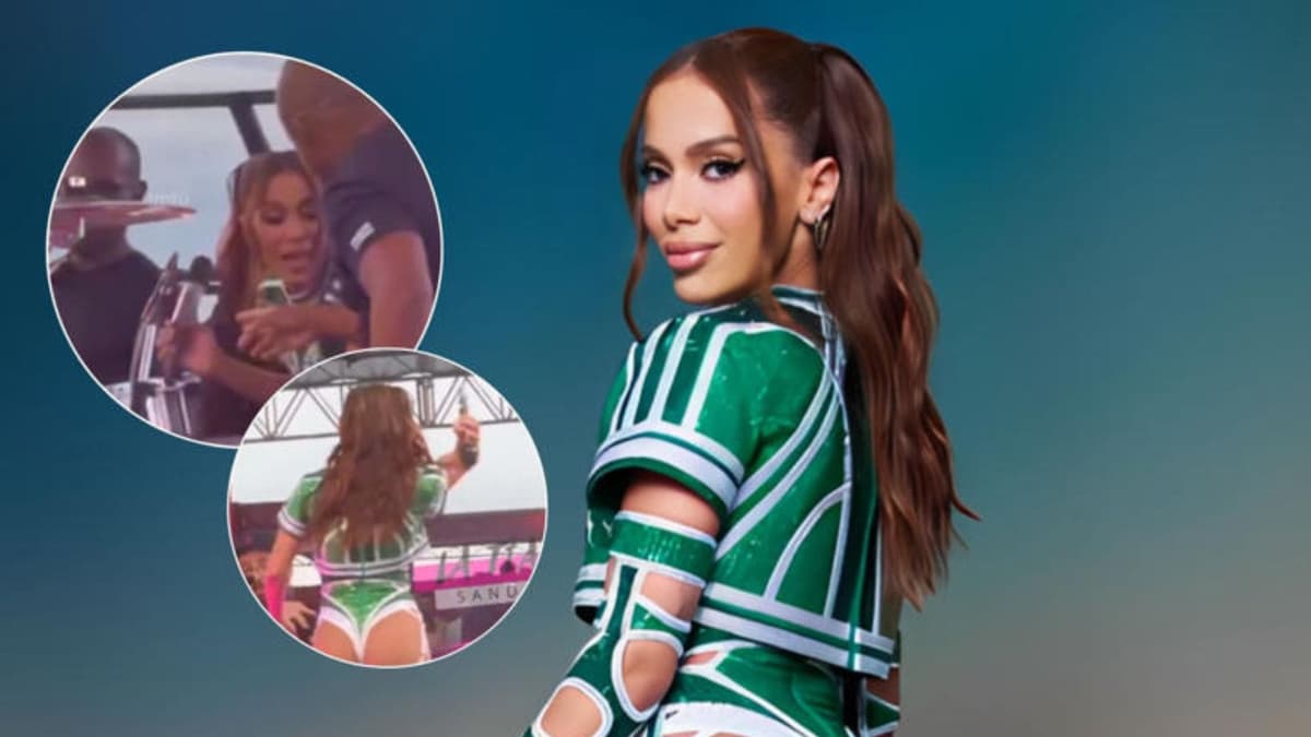 Video: Cantante Anitta se frustra por fallas técnicas durante concierto y lanza varios micrófonos en Brasil
