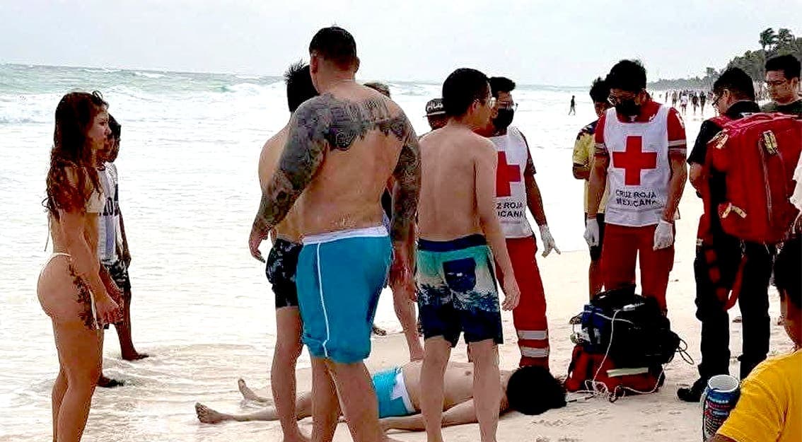 Se ahoga joven en Playa del Carmen