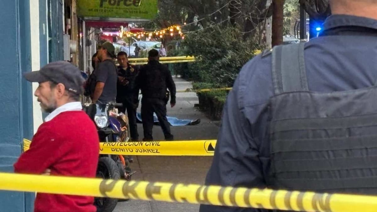 Balacera deja un muerto y dos heridos en la alcaldía Benito Juárez en CDMX