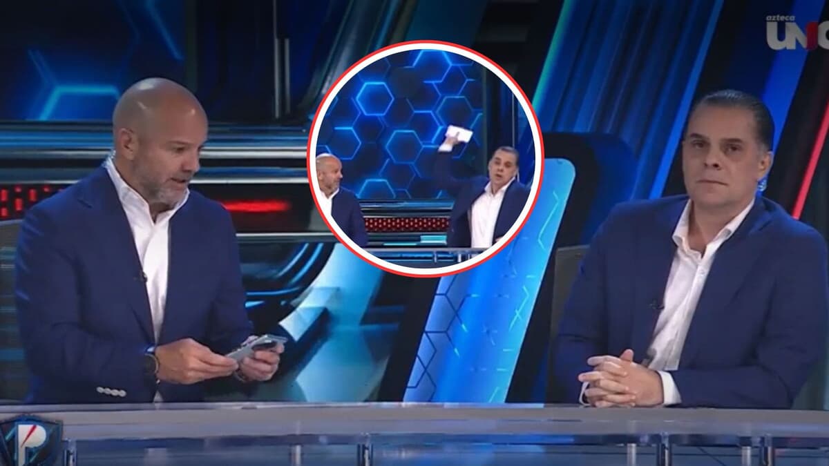 Video: Christian Martinoli avienta el celular de Luis García y se va del foro tras discusión sobre las Chivas