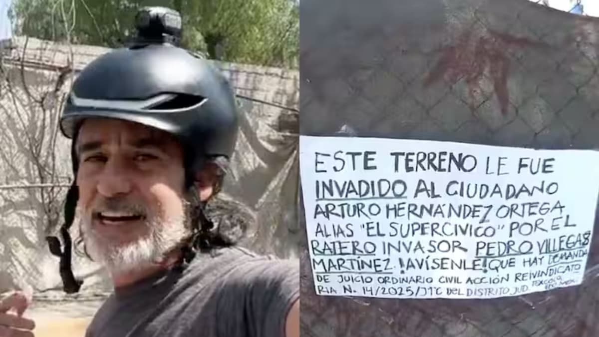 Arturo Hernández, de "Los Supercívicos" denuncia invasión de terreno que le regaló su mamá en Edomex