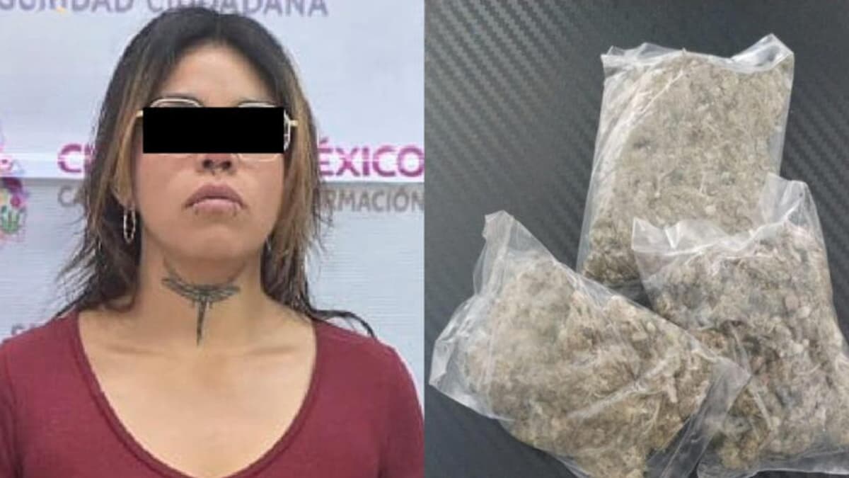 Mujer es detenida tras intentar ingresar paquetes de marihuana al Reclusorio Norte en CDMX