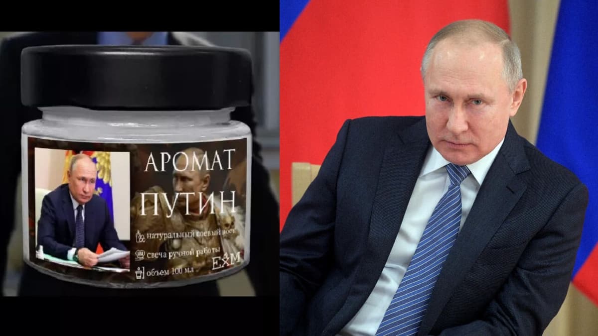 Salen a la venta velas aromáticas con olor a  Vladimir Putin en Rusia